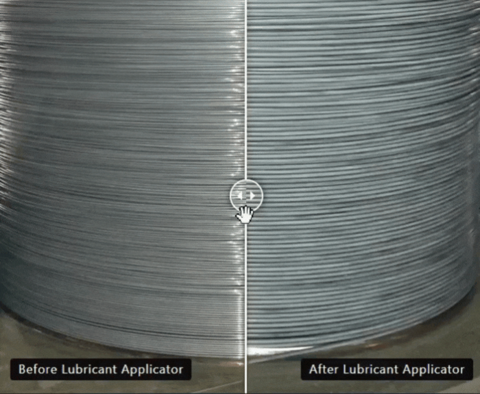 Lubricant Applicator Before After